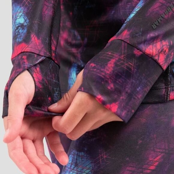 Terramar Purple Galaxy Merino Below Zero Half Zip Climasense 3.0 size Medium - Picture 6 of 16